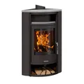 Oranier Kaminofen | Polar Eck | 6,5 kW | Stahl Schwarz