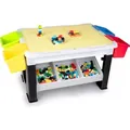 Eddy Toys 300-teiliges Set Spielzeug - Spieltisch: 48 x 35 x 31 cm - 291 Klemmbausteine - Aufbewahrung - Kunststoff