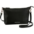 Umhängetasche VALENTINO BAGS "BRIXTON", Damen, Gr. B/H/T: 30cm x 20cm x 6cm, schwarz (nero), Lederimitat, Taschen, Schultertasche Clutch Handtasche Damen