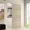 Tür Schiebetür Holz Eiche 880x2035 Zimmertür Holztür Schiebetürsystem -  Griffmuschel