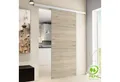 inova wohnen Schiebetür Holz Eiche San Remo 88 x 203,5 cm, Komplett Set mit Schienensystem