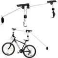 Wiltec - Fahrradlift Deckenhalter 20kg, 4 M Deckenhöhe, Fahrradgarage Halterung Für Bikes, Fahrradhalter Mit Seilzug