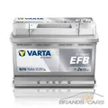 VARTA DYNAMIC EFB AUTOBATTERIE 12V 70Ah STARTER 760A N70 ERSETZT 65AH 66AH 68AH
