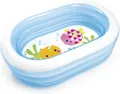 Intex Kinderpool Navy 163x46x107cm Aufblasbar Planschbecken Blau Rechteckig
