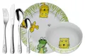 WMF Safari Kinderbesteck Besteckset mit Teller Schale 6-tlg Edelstahl Porzellan