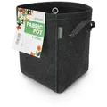 Gronest Europe Srl Pflanzkübel Stofftopf - atmungsaktiver Pflanztopf (8 Liter), Atmungsaktiv, luftdurchlässig schwarz 8 l