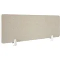 Tectake Schreibtisch Trennwand Noisy In 2 Größen Mit Schallabsorbierendem Pet Kern 130 x 40 cm 2 20 x 130 x 40 cm Beige