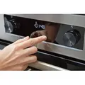 Gorenje GECS5C70XPA Elektroherd mit Glaskeramik-Kochfeld, mit Airfry, FrozenBake und Pizza-Funktion, GentleClose, 50cm Breite - Silber