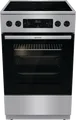 Gorenje Standherd GECS5C70XPA Elektroherd | 50cm Glaskeramik-Kochfeld | 70L | Heißluft | AirFry | ExtraSteam | Edelstahl, A (Spektrum:  bis D)