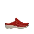 Wolky Comfort Clogs Roll Slide - 11570 rot Nubuck - 43