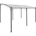 Anbaupavillon Pergola Weiß Pavillon Vordach Sonnenschutz Terrassenpavi - Primaster