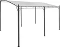 Primaster Anbaupavillon Pergola weiß Pavillon Vordach Sonnenschutz Terrassenpavi