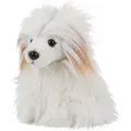 Kuscheltier Chinesischer Hund sitzend weiß 30 cm Plüschhund