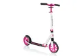 Globber Tretroller NL 205 Scooter - Für Kinder, Teens & Erwachsene, ABEC 7, Federung, Frontfederung PU-Rollen 205 mm Alu-Deck, Antirutsch