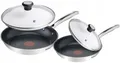 TEFAL DUETTO+ PFANNESET 4-TEILIG 24 / 28 CM + GLASDECKELN PFANNEN BRATPFANNE SET