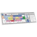 Logickeyboard Avid Media Composer ALBA Kabelgebunden Tastatur Deutsch, QWERTZ Grau Multimediatasten, USB-Hub, Geräuscharme Tasten