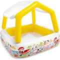 INTEX Planschbecken - "Sun Shade" (gelb, 157x157x122cm) Kinderplanschbecken mit Sonnenschutz - Lila