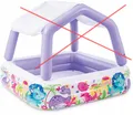 Aufblasbares quadratisches Schwimmbecken Intex 157 x 157 cm
