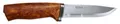 Helle Jagd-/Outdoormesser, Alden, Sandvik 12C27, rostfrei, Birkenholz-Griff, Lederscheide