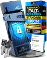 NEXTCOVER® Faltschloss Fahrrad FoldOne 120cm - Das Original - mit SteelSecure-Technologie und 3 Schlüsseln I Robustes Fahrradschloss Faltschloss, Fahrradschloss hohe Sicherheit mit Halterung