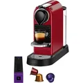 NESPRESSO Kapselmaschine XN7415 New CitiZ von Krups, Wassertank: 1 L, inkl. Willkommenspaket mit 7 Kapseln rot