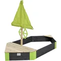 EXIT Toys Sandkasten, BxL: 90 cm x 190 cm, Zedernholz grau