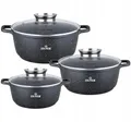 Zilner 6-teiliges Topfset 20/22/26cm Topfset Induktion, Töpfe beschichtet, Kochtopf Set| Kochgeschirr Set, Topfset induktionsgeeignet ZL-8915