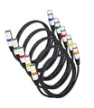 PERMUST 5 Pack XLR-Kabel Mikrofonkabel 1.5 M 3-poliges symmetrisches XLR-Kabel Stecker auf Buchse DMX-Kabel Mehrfarbiges Mikrofon-Patchkabel