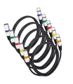 5 Pack XLR-Kabel Mikrofonkabel 1.5 M 3-poliges symmetrisches XLR-Kabel Stecke...