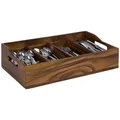 Besteckbehälter aus Akazienholz mit 4 Fächer BxTxH: 51 x 28 x 13 cm