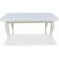 Ares Meble Vitkor Esstisch Ausziehbar - Esszimmertisch Ausziehbar - Esstisch 10 Personen - Esstisch 160x90 cm (240 cm nach dem Auslegen) - Weiß - Weiß
