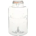 vidaXL Wasserspender XXL mit Zapfhahn Transparent 8 L Glas 50829