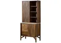 Massivmoebel24 Buffet LOS ANGELES (Mango 80x45x180 braun geölt / weiß LOS ANGELES #04) Mango 80x45x180 braun geölt / weiß LOS ANGELES #04