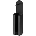 Wenko Toilettenpapierhalter Agira 2-in-1 Schwarz 54 cm x 11 cm x 12 cm