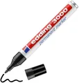 Edding 3000 Permanent Marker schwarz schreibt auf Holz Metall Kunststoff Papier