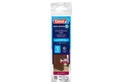 tesa Türbodendichtung INSULATION Türdichtschiene für glatte Böden, (Packung, 1-St., Türdichtschiene braun- mit Bürstendichtung bis 12 mm), Selbstklebende Türdichtung zum Schutz vor Zugluft