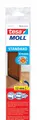 TESA Selbstklebende Bürstendichtungsleiste für Türen, braun, 1 m x 37 mm