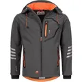 Arctic Seven Herren Softshell Jacke Übergangsjacke – Grau-Orange