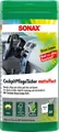 SONAX 04128000 CockpitPflegeTücher Matteffect Green Lem 25 Stück Kunststoff-Box