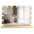 Spiegel Rea Hollywood Led Golden - Gold
