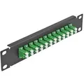 "Delock - Patch Panel - LC Duplex SM X 12 - Schwarz - 1U - 25.4 cm (10\")"