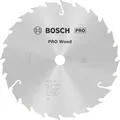 Bosch PRO Wood Kreissägeblatt, 184 x 2.2 x 16 mm Zähnezahl: 24|Außendurchmesser mm: 184|Schnittbreite (b1) mm: 2.2|Stammblattstärke (b2) mm: 1.6
