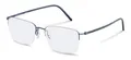 Rodenstock Quadratisch Titan Brillen in Blau für Herren, Brille mit Sehstärke, optional mit Sonnenbrillen tönung oder Blaulichtfilter (Modell R7051)