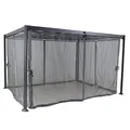 Hespéride - Mückennetz für Gartenlaube Belize Schiefergrau - Für Belize 132373, Polyester (4 Mückennetz) - Schiefer