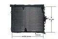 Kondensator Klimaanlage MAHLE AC 133 000S für W124 MERCEDES S124 C124 124 Model