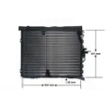Kondensator Klimaanlage MAHLE AC 133 000S für Mercedes-Benz 124