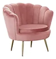 SalesFever Muschelsessel - Samt Rose - 394182