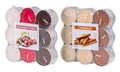 36 Kerzen Weihnachtsduft 2x18 Stück Duft-Teelichter Duftkerzen Advent Weihnachtlich Tischdeko Kerzenschein Schoko Kirsche Zimt Weihnachten XMAS