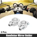 2 Stück 10mm Halter Klemme Adapter für Motorrad Rückspiegel Lenkerendenspiegel
