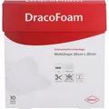 Dracofoam Schaumstoff Wundauflage Multishape 20x20 cm Verband 10 St